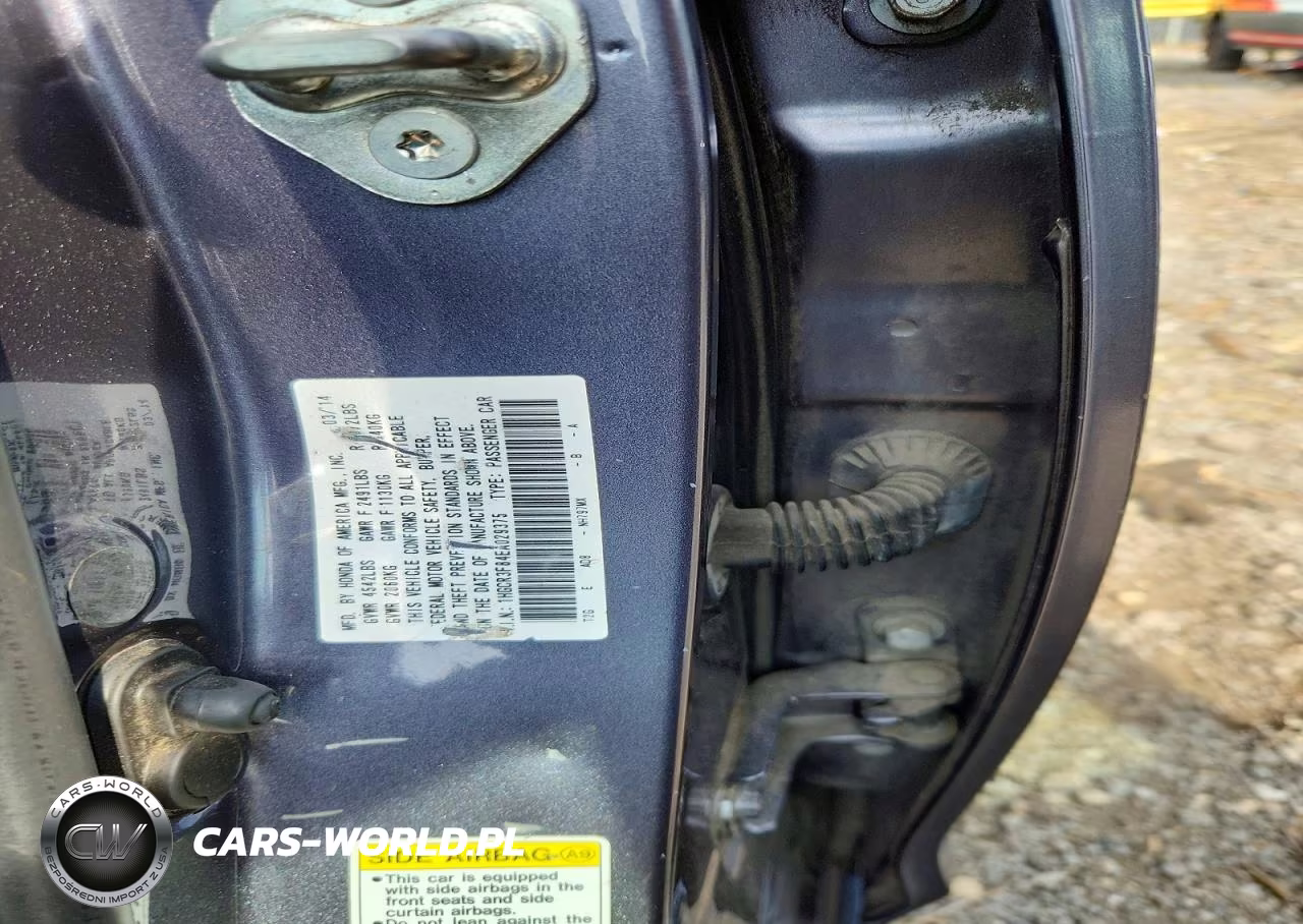 2014 Honda Accord Exl VIN:1HGCR3F84EA029375 - 12