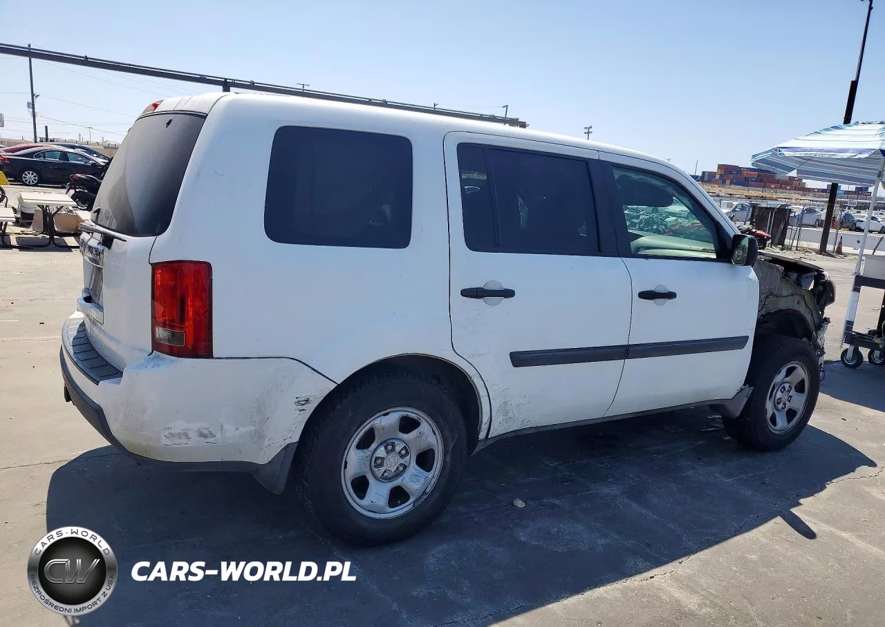 2009 Honda Pilot Lx VIN:5FNYF38299B010551 - 3