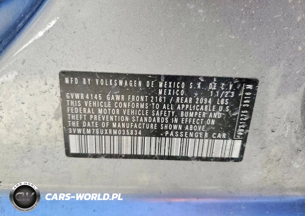 2024 Volkswagen Jetta Se VIN:3VWEM7BUXRM035834 - 10