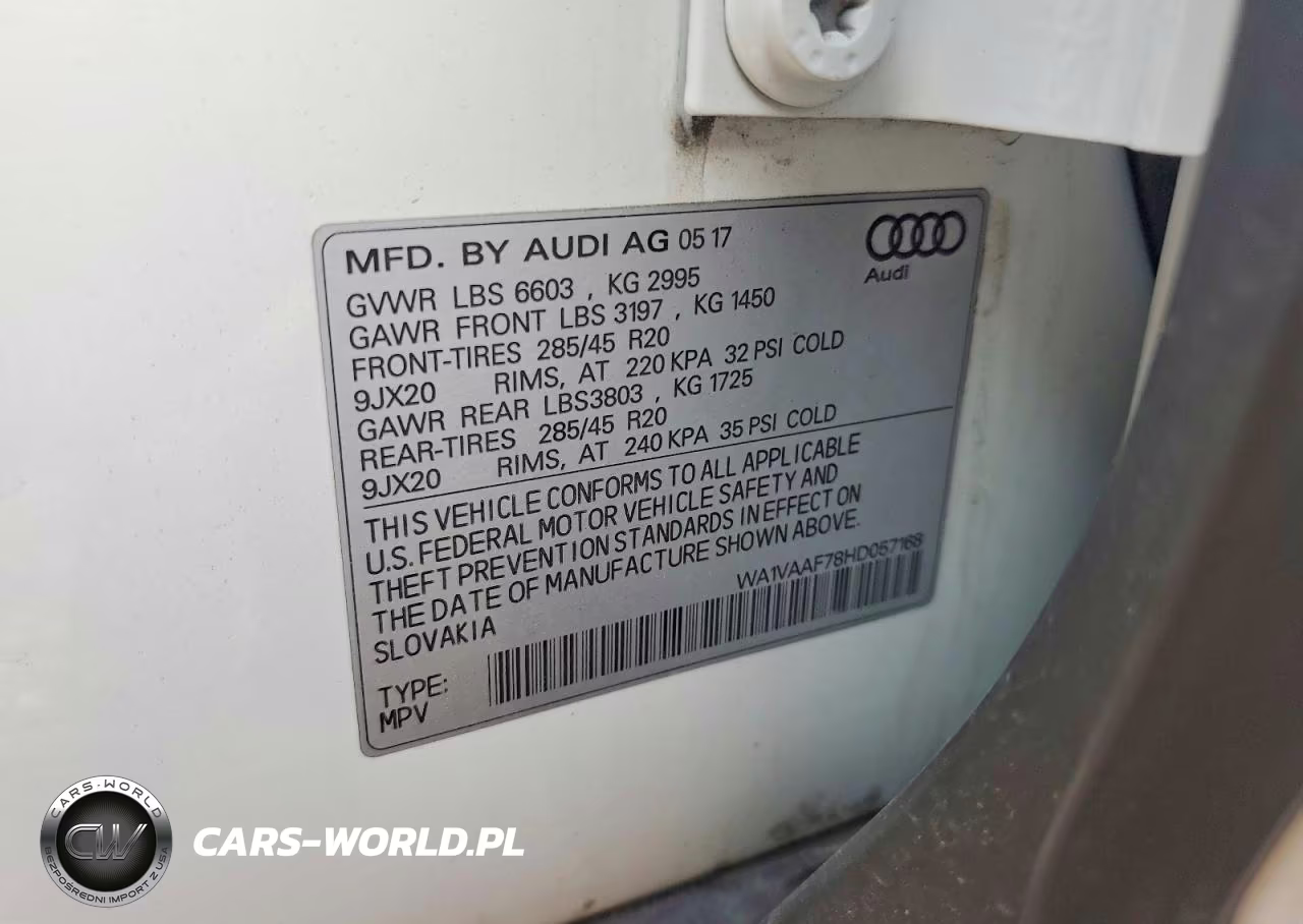 2017 Audi Q7 Prestige VIN:WA1VAAF78HD057168 - 13