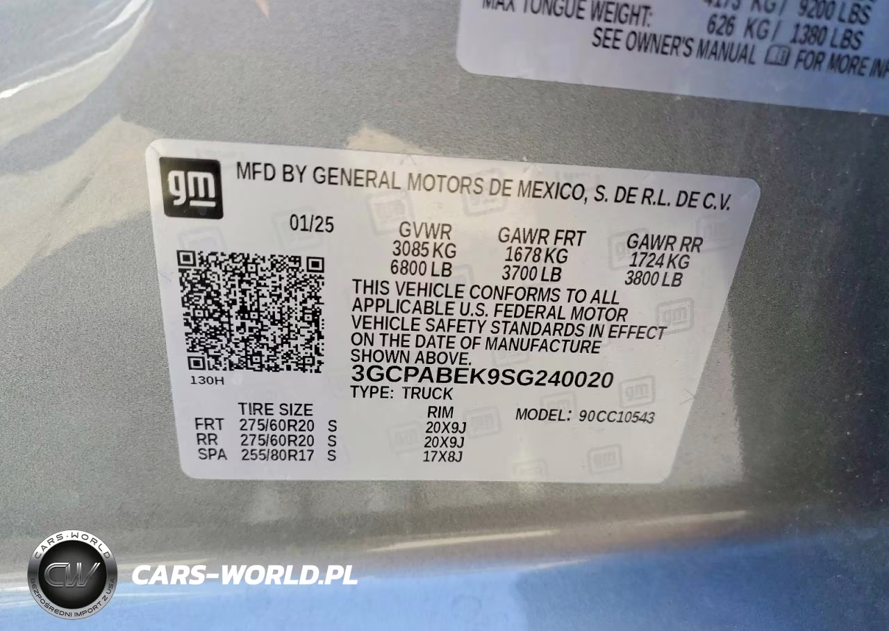 2025 Chevrolet Silverado 1500 2Wd Short Bed Custom VIN:3GCPABEK9SG240020 - 12
