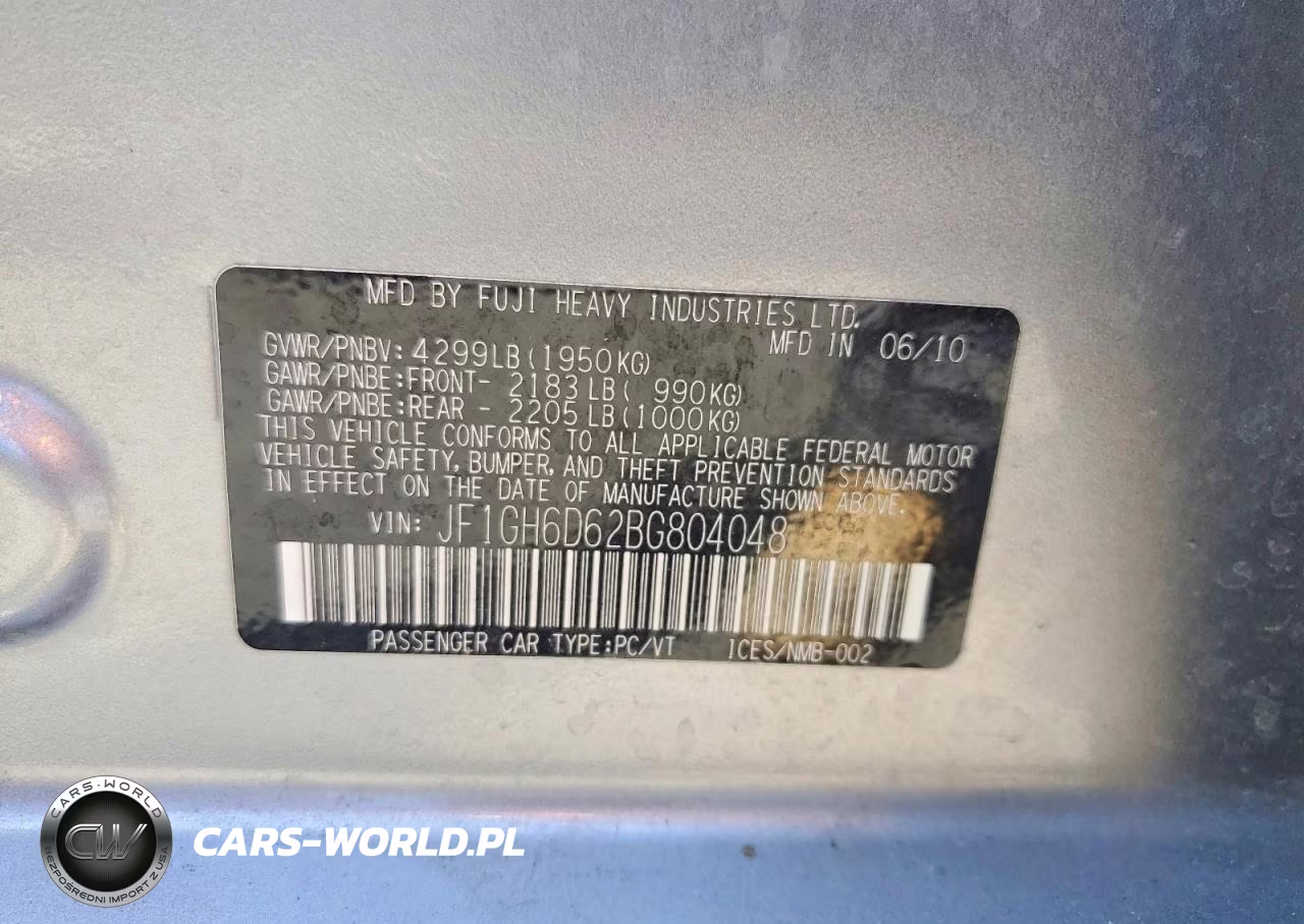 2011 Subaru Impreza Outback Sport VIN:JF1GH6D62BG804048 - 13