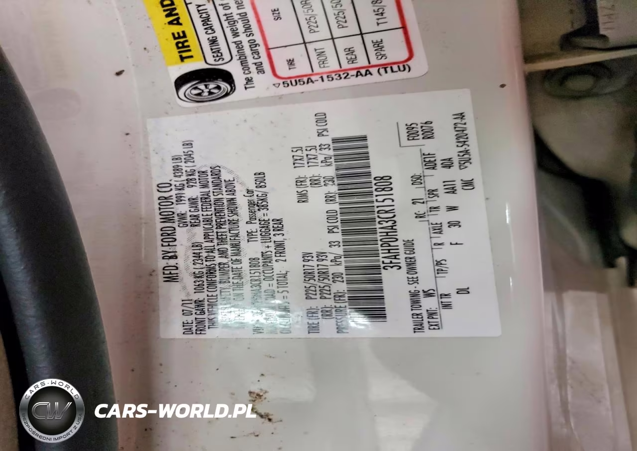 2012 Ford Fusion Se VIN:3FAHP0HA3CR151808 - 13
