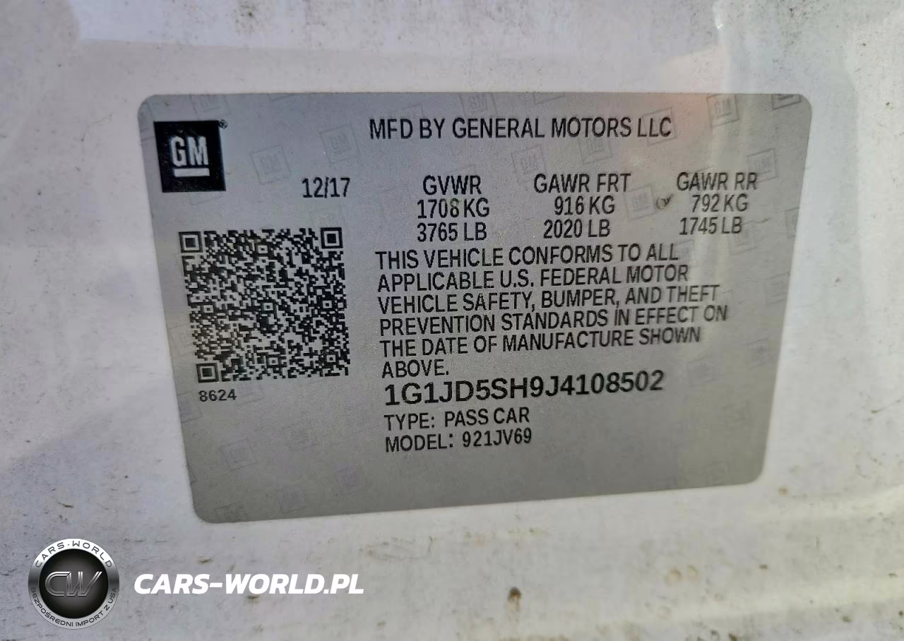 2018 Chevrolet Sonic Lt VIN:1G1JD5SH9J4108502 - 12