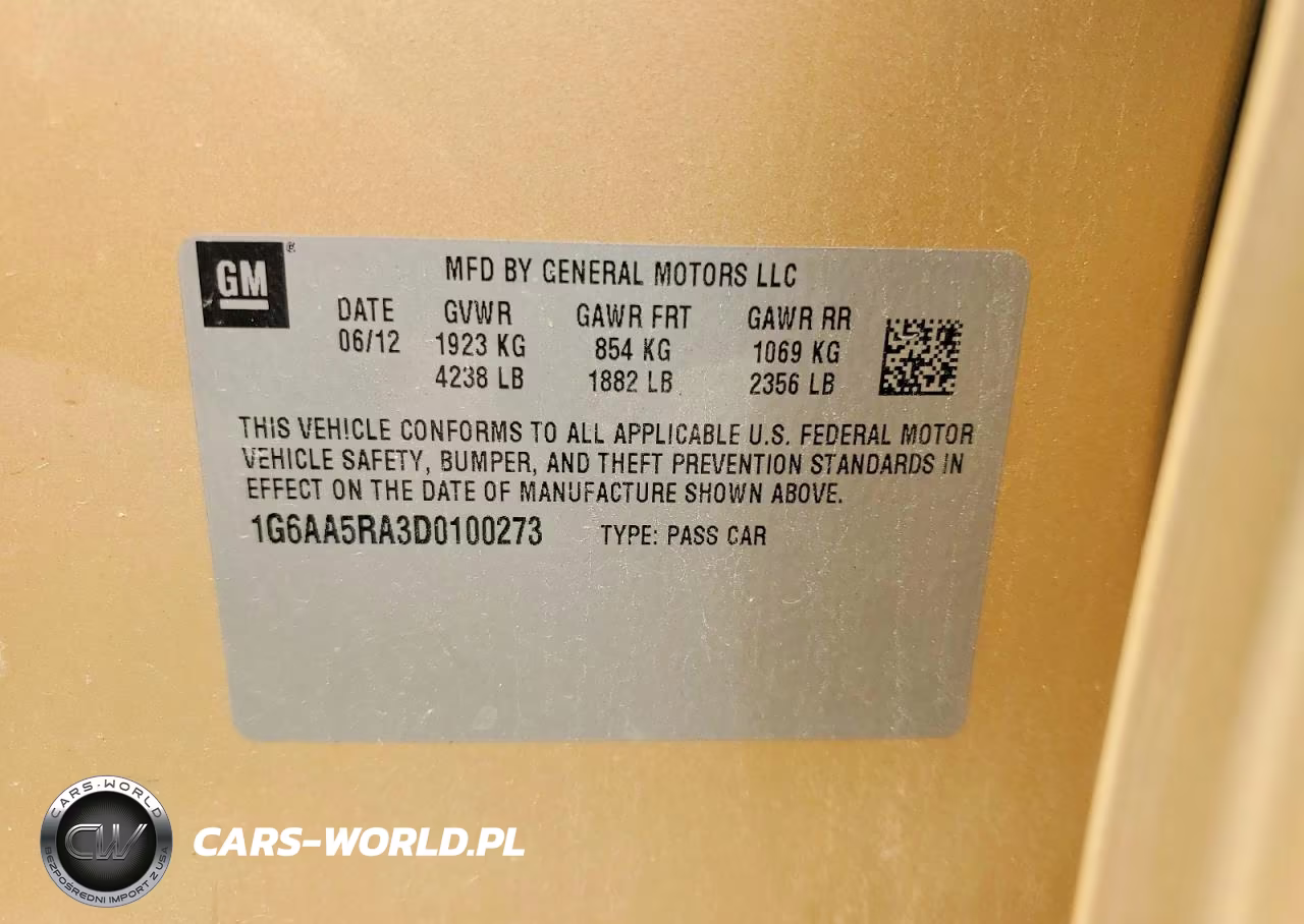 2013 Cadillac Ats VIN:1G6AA5RA3D0100273 - 12