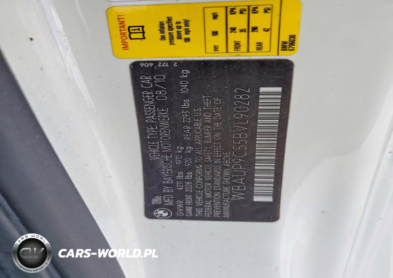 2011 BMW 128 I VIN:WBAUP9C55BVL90282 - 12