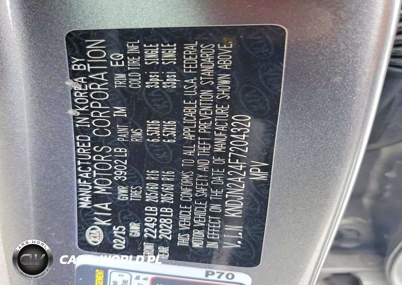 2015 Kia Soul Base VIN:KNDJN2A24F7204320 - 12