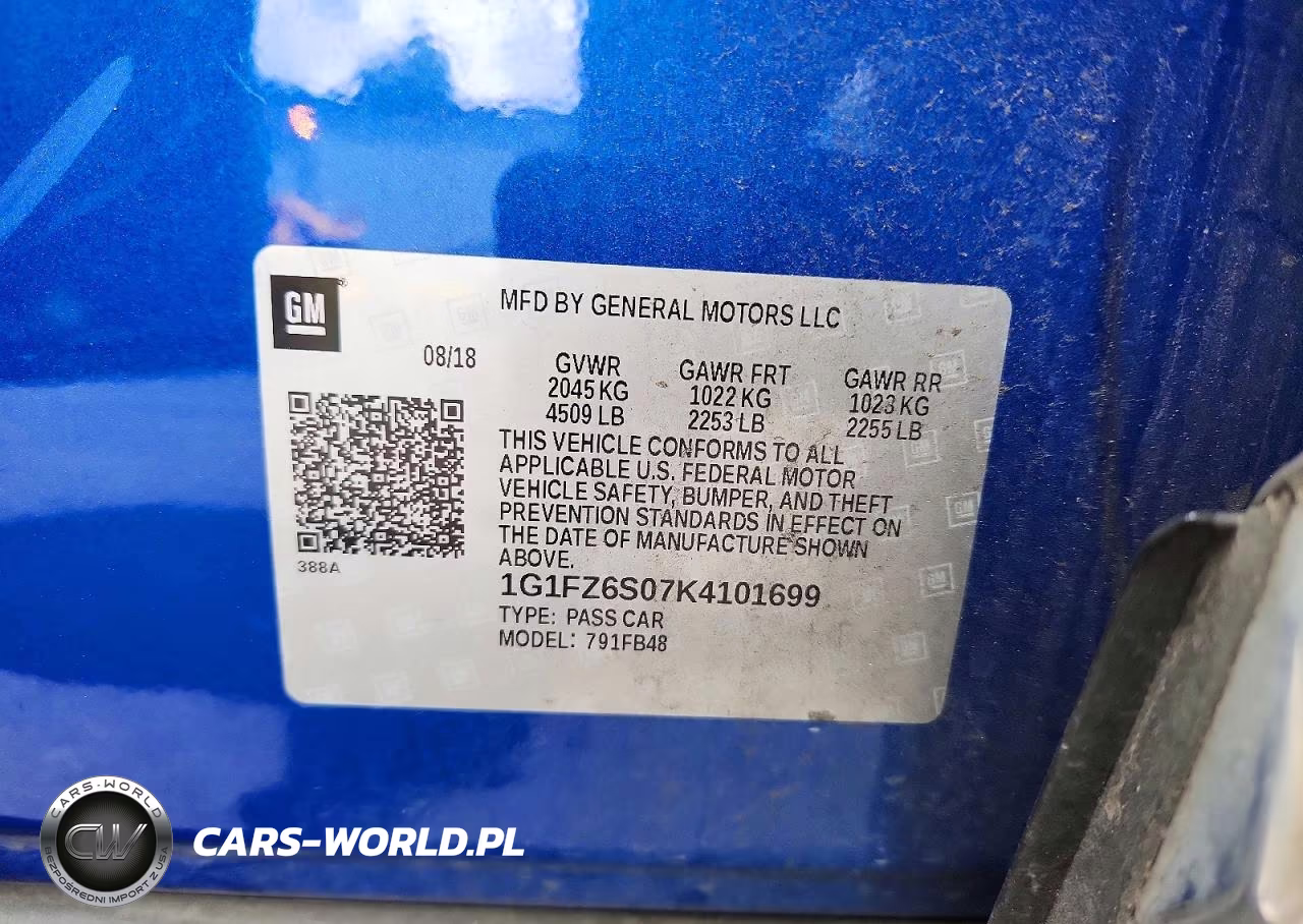 2019 Chevrolet Bolt Ev Premier VIN:1G1FZ6S07K4101699 - 13