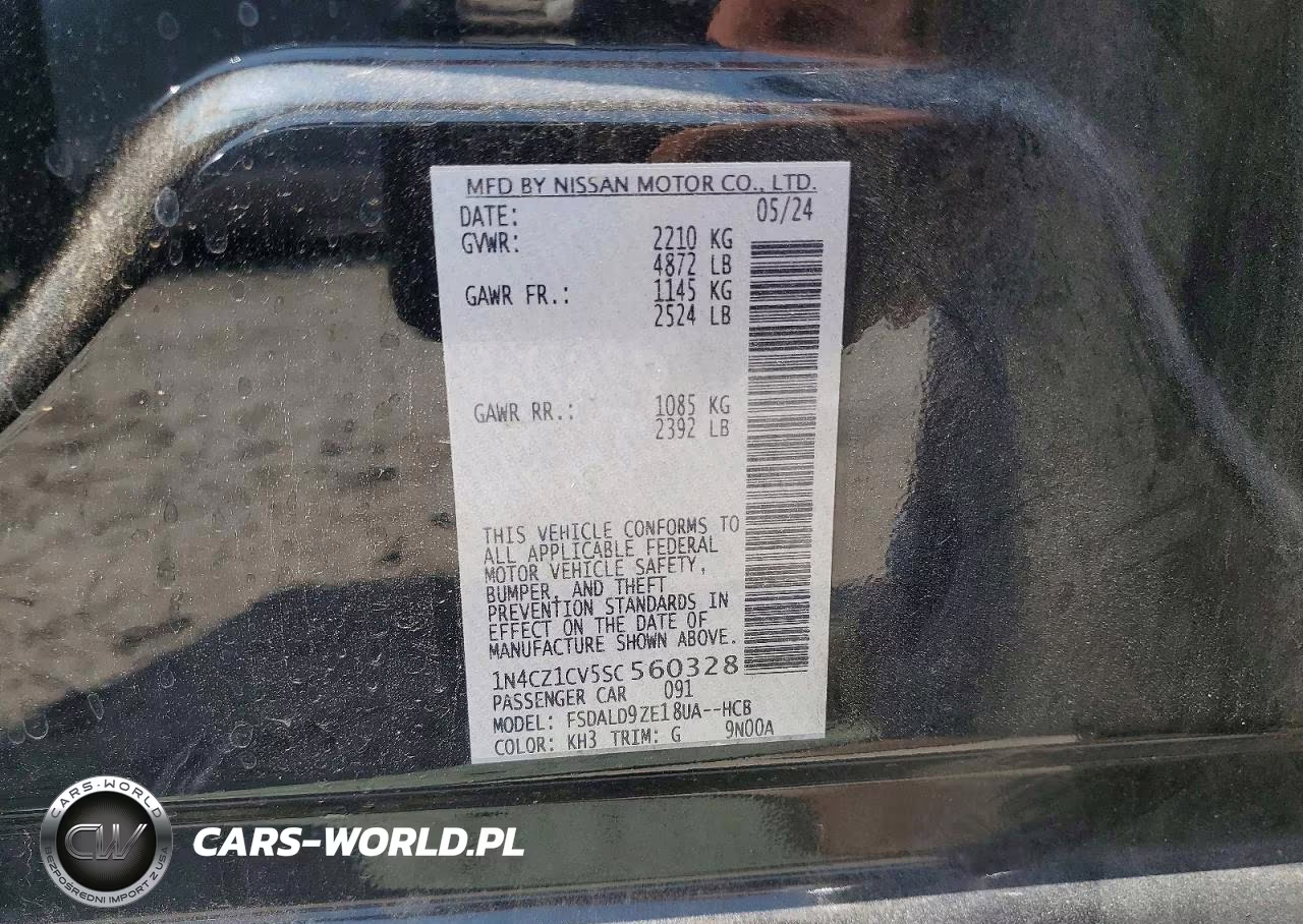 2025 Nissan Leaf Sv Plus VIN:1N4CZ1CV5SC560328 - 12