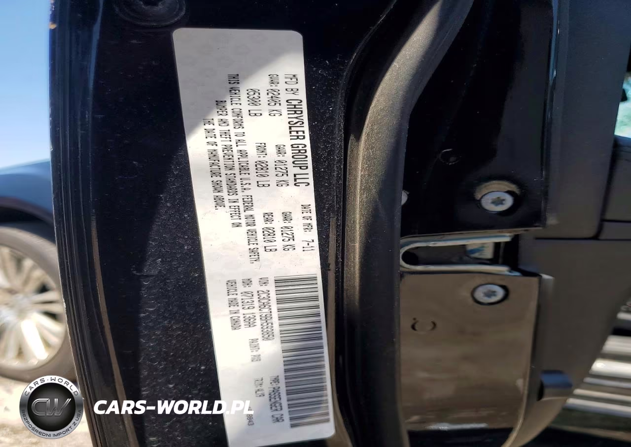 2011 Chrysler 300C VIN:2C3CA6CT9BH593850 - 12