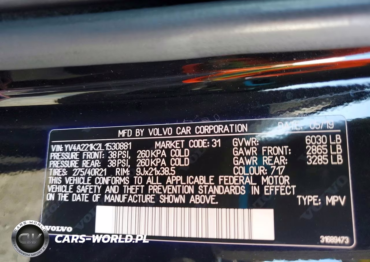 2020 Volvo Xc90 T6 Momentum VIN:YV4A221K2L1530881 - 14