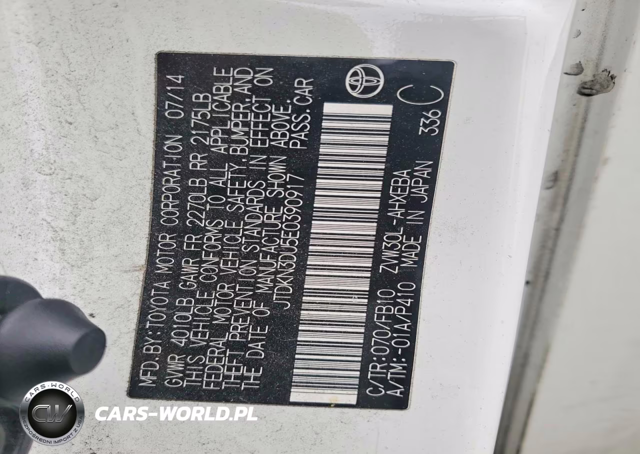 2014 Toyota Prius Three VIN:JTDKN3DU5E0390917 - 12
