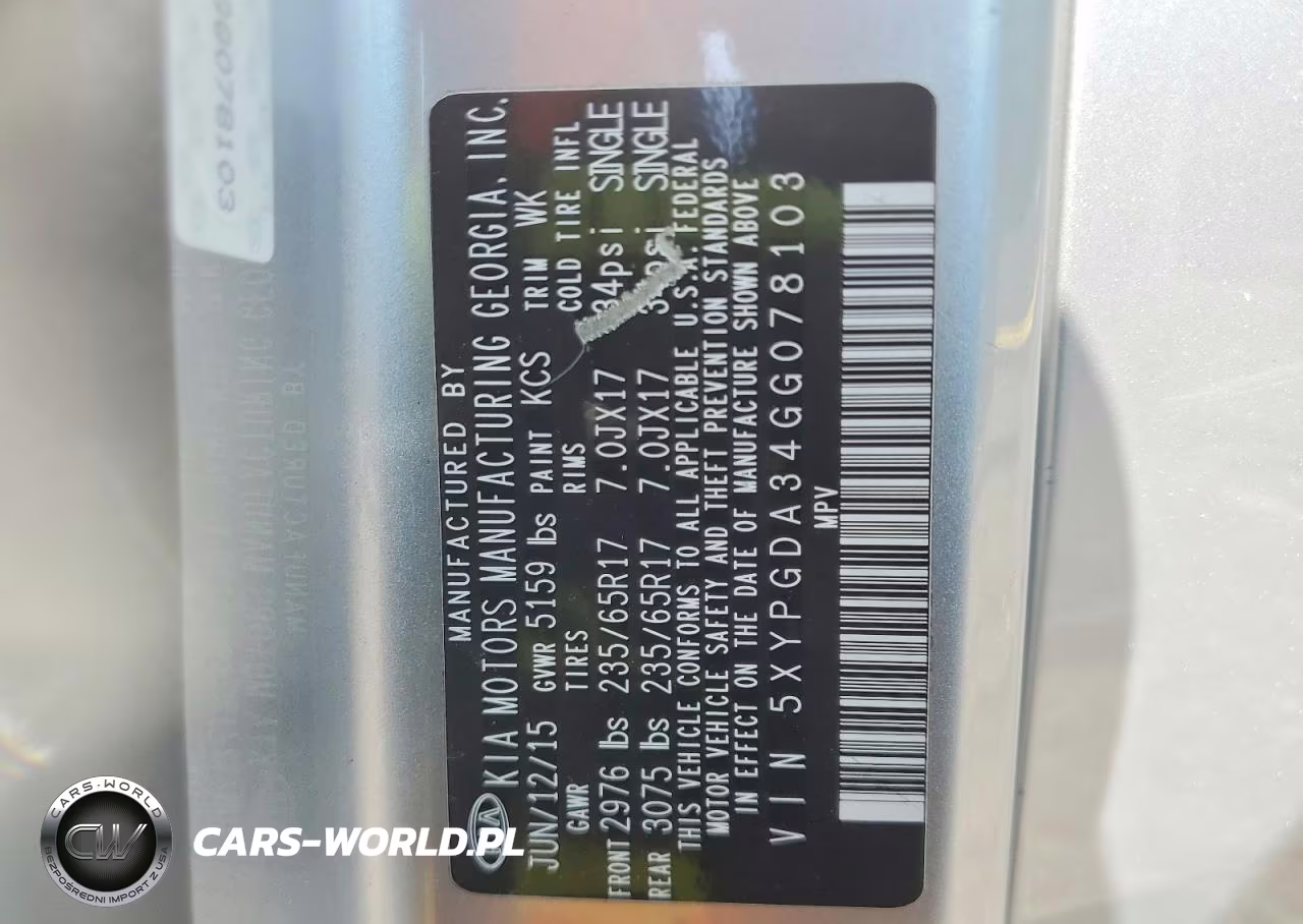 2016 Kia Sorento Lx VIN:5XYPGDA34GG078103 - 13