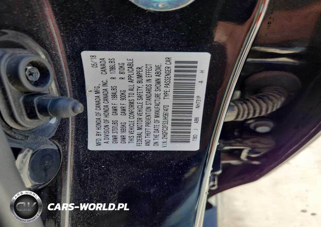 2018 Honda Civic Lx VIN:2HGFC2F53JH561470 - 12