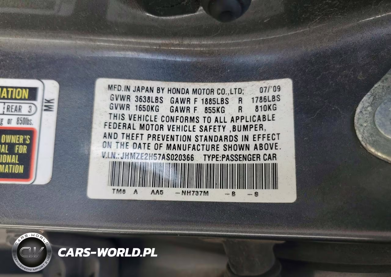 2010 Honda Insight Lx VIN:JHMZE2H57AS020366 - 12