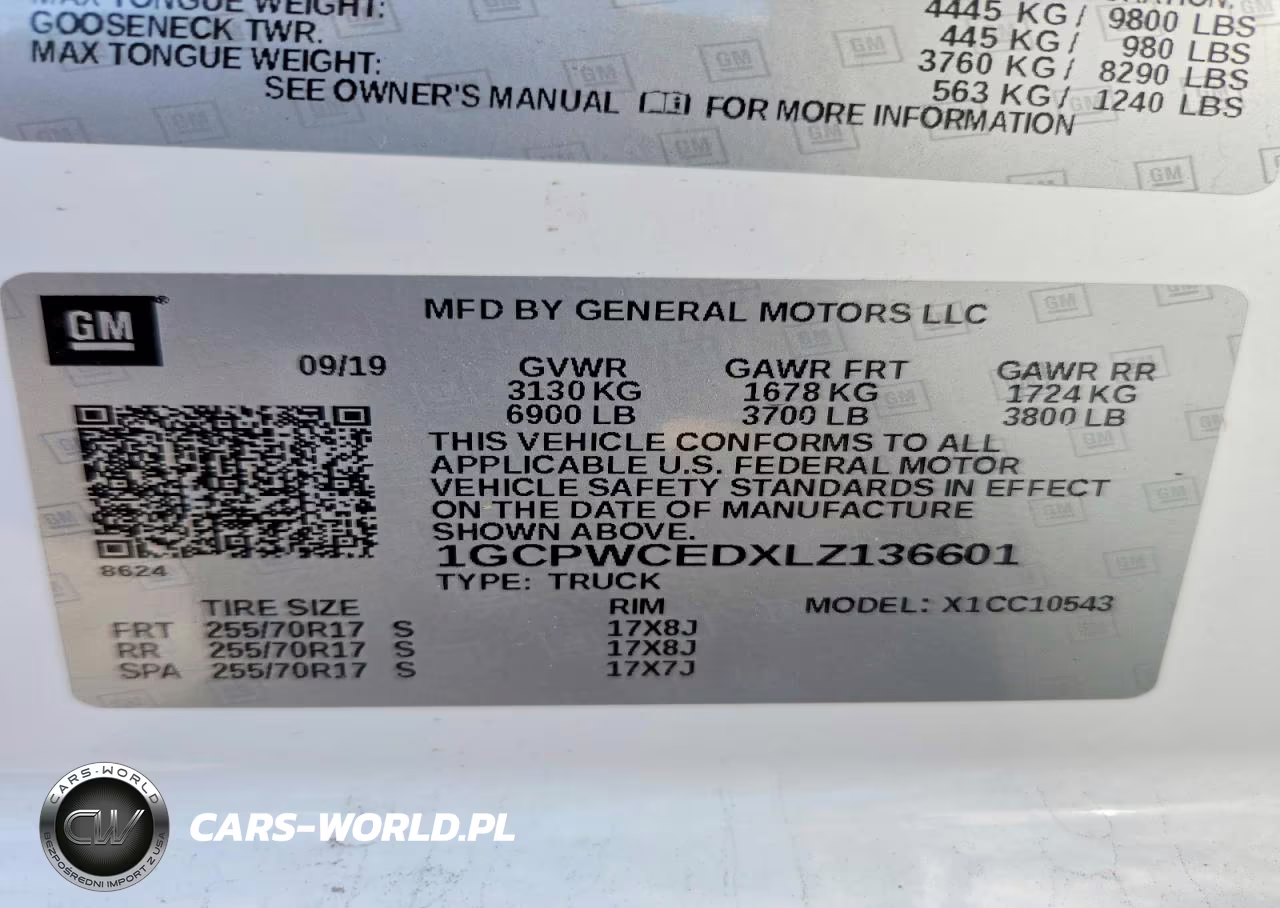 2020 Chevrolet Silverado C1500 Lt VIN:1GCPWCEDXLZ136601 - 13