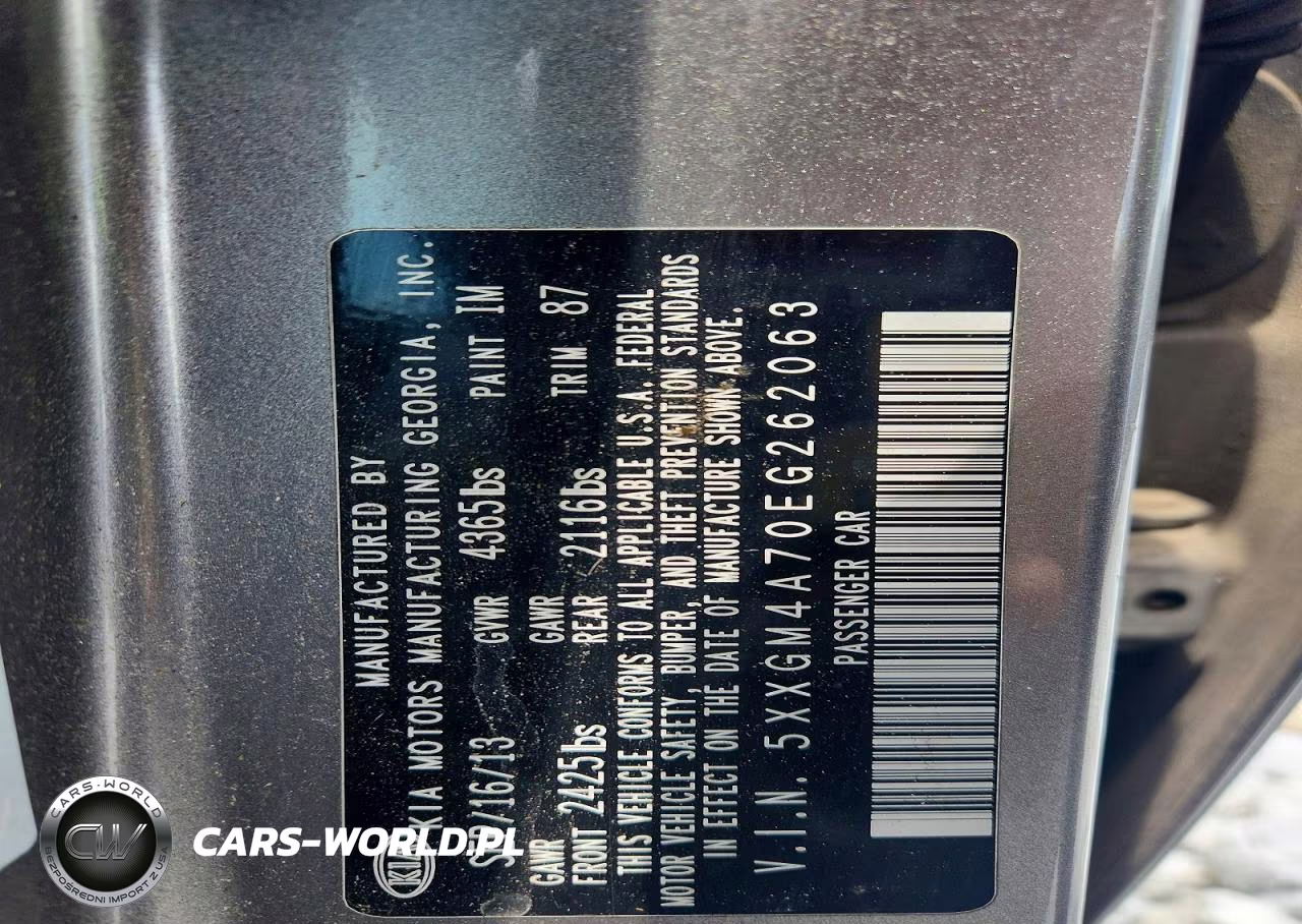2014 Kia Optima Lx VIN:5XXGM4A70EG262063 - 12