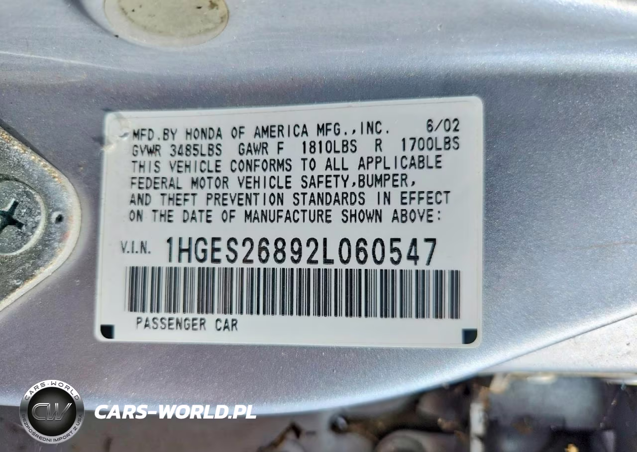 2002 Honda Civic Ex VIN:1HGES26892L060547 - 12
