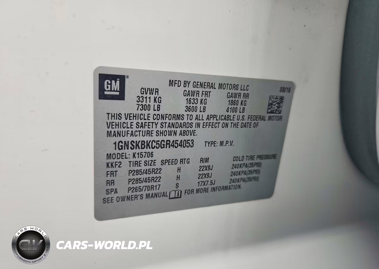 2016 Chevrolet Tahoe K1500 Lt VIN:1GNSKBKC5GR454053 - 13