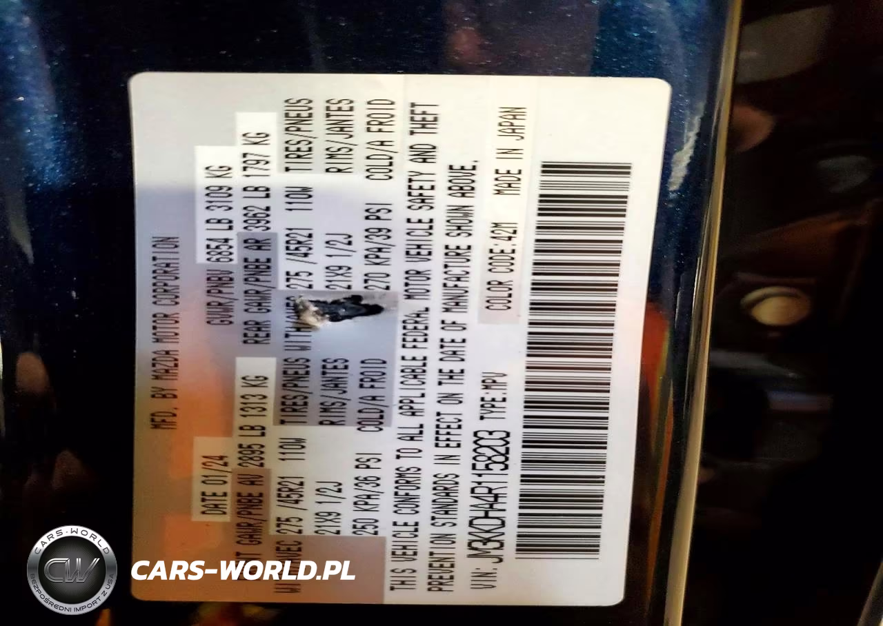 2024 Mazda Cx-90 Premium VIN:JM3KKDHA4R1158203 - 14