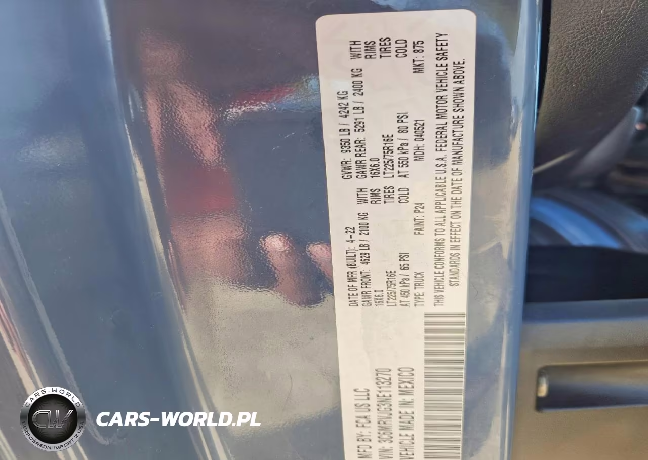 2022 Ram Promaster 3500 3500 High VIN:3C6MRVJG3NE113270 - 13