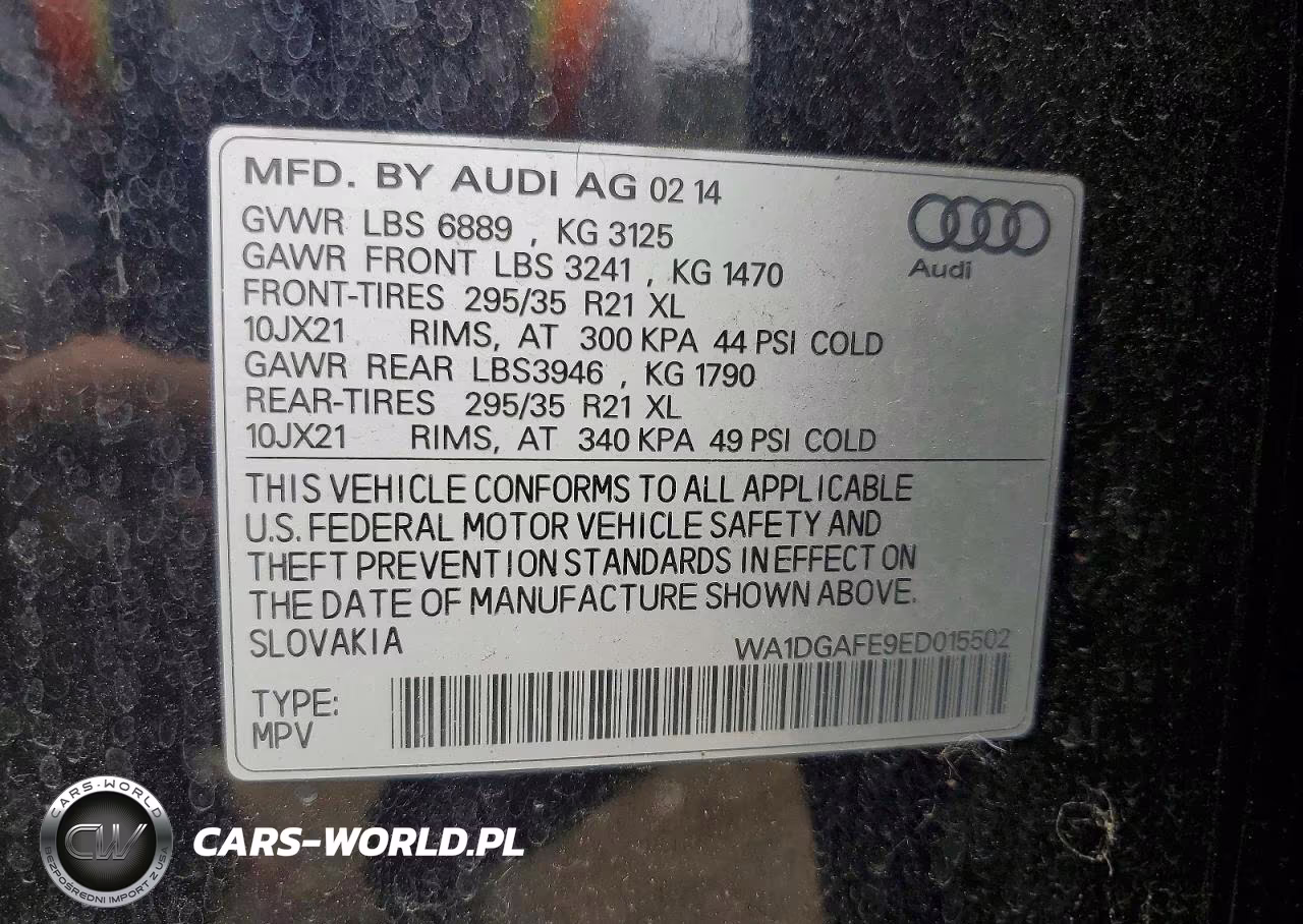 2014 Audi Q7 Prestige VIN:WA1DGAFE9ED015502 - 13