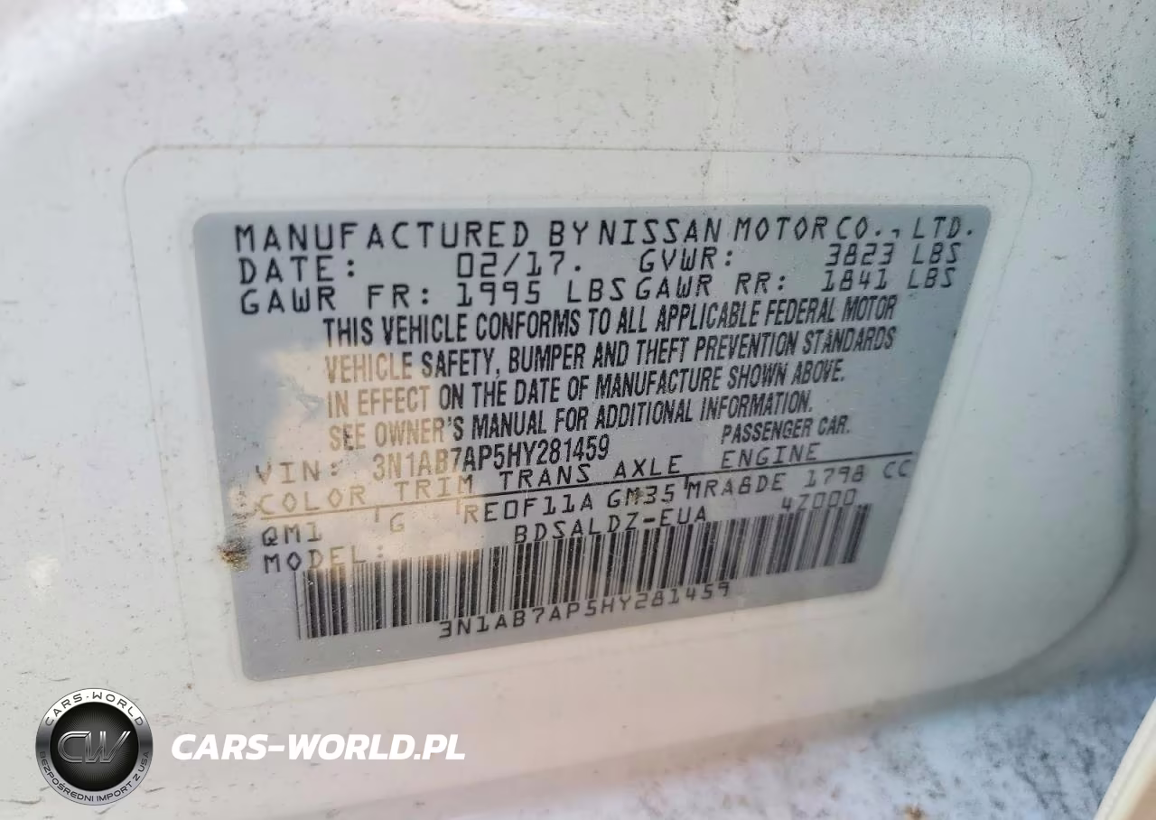 2017 Nissan Sentra Sv VIN:3N1AB7AP5HY281459 - 13