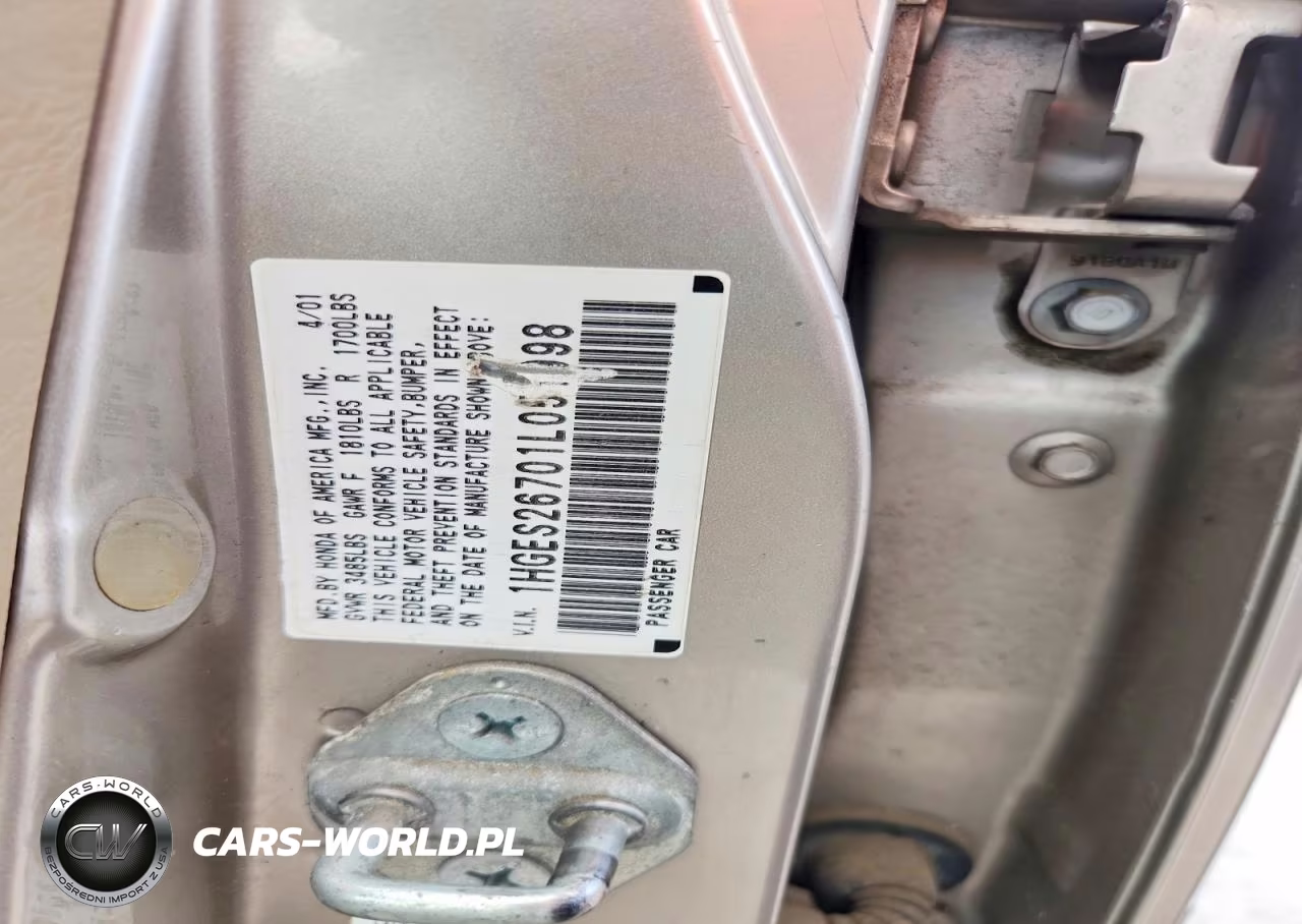 2001 Honda Civic Ex VIN:1HGES26701L051998 - 12