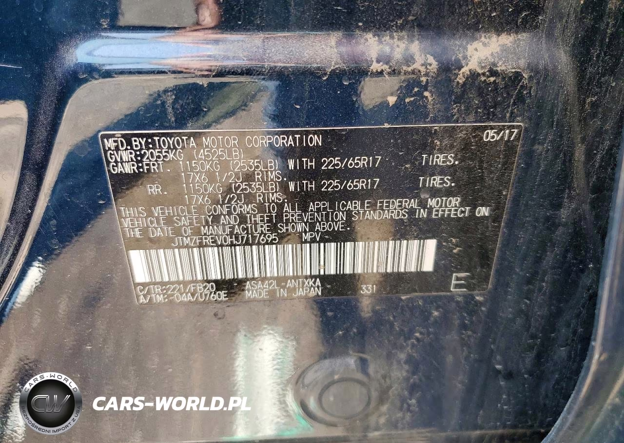 2017 Toyota Rav4 Le VIN:JTMZFREV0HJ717695 - 13