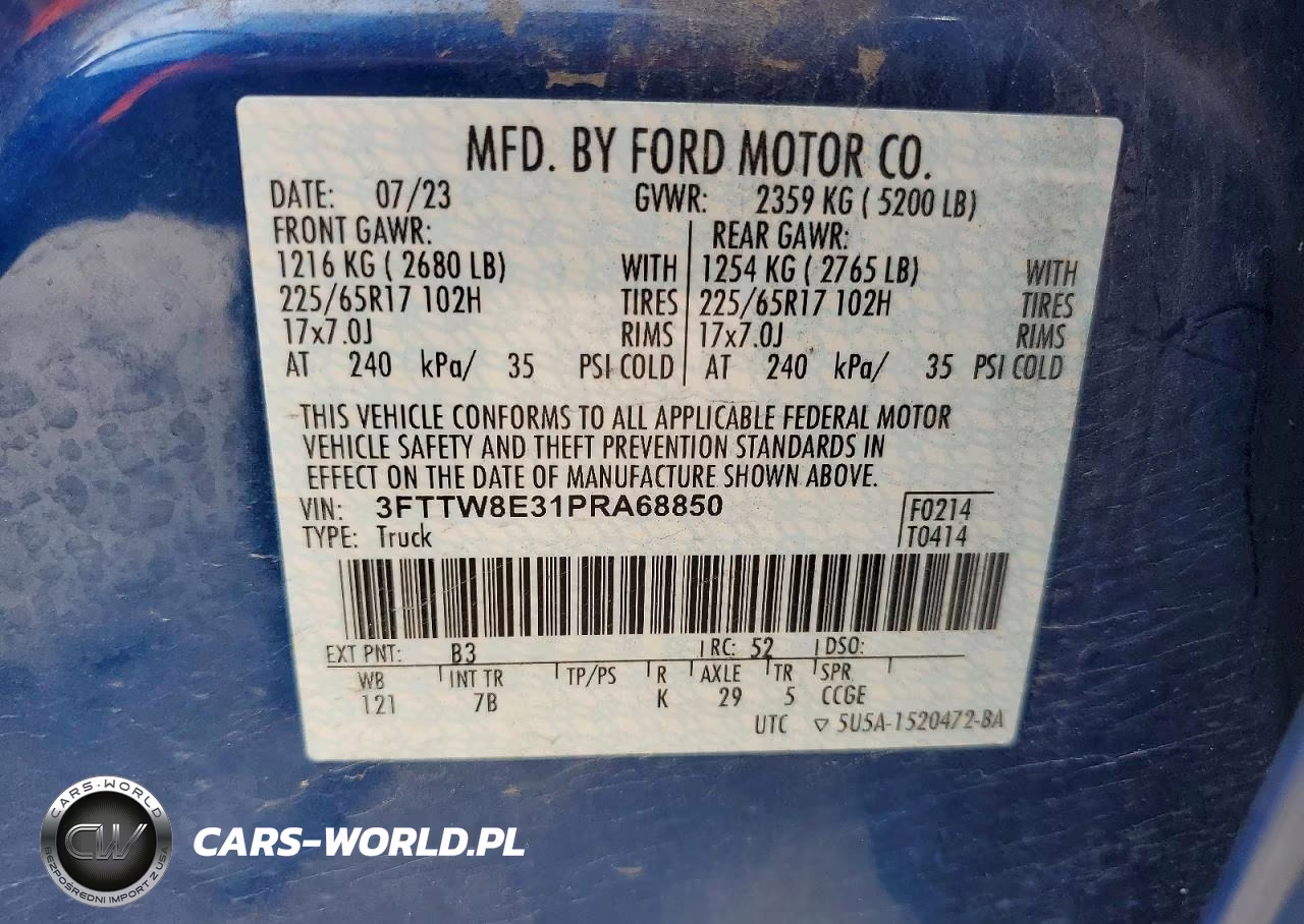 2023 Ford Maverick Xl VIN:3FTTW8E31PRA68850 - 12