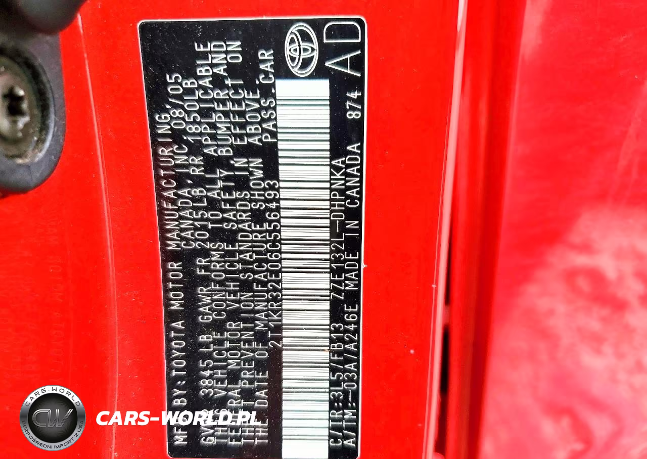 2006 Toyota Corolla Matrix Xr VIN:2T1KR32E06C556493 - 13