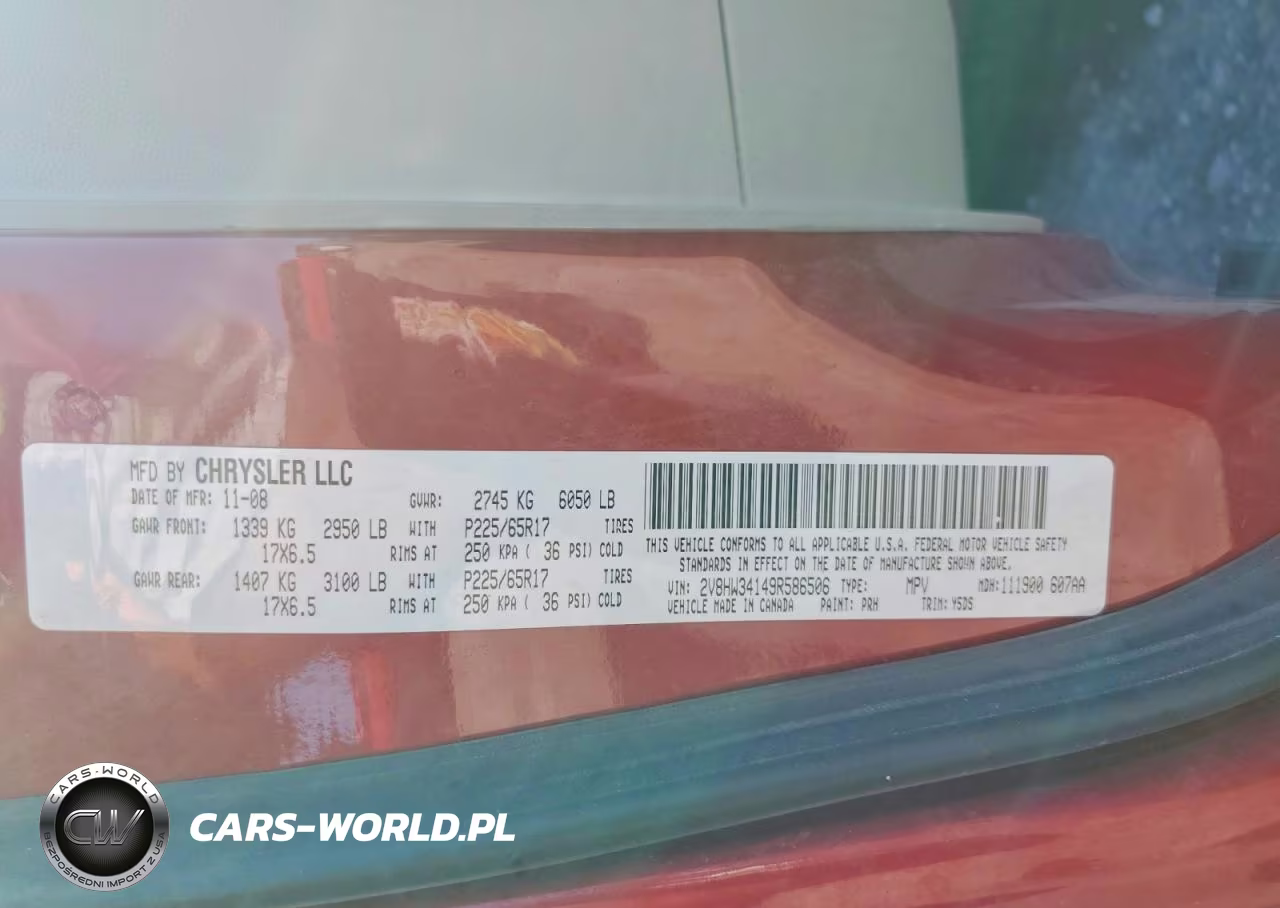 2009 Volkswagen Routan Se VIN:2V8HW34149R586506 - 13