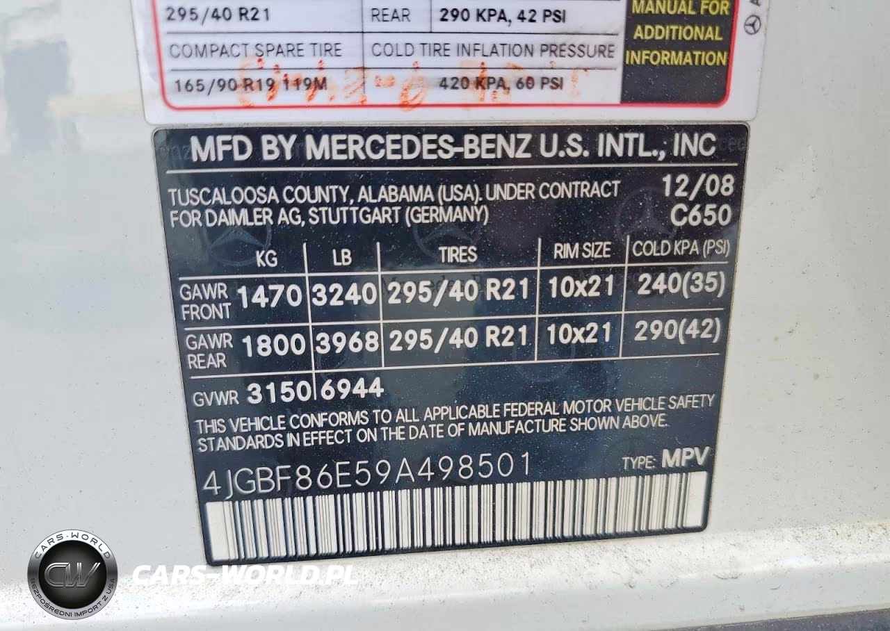 2009 Mercedes-Benz Gl 550 4Matic VIN:4JGBF86E59A498501 - 13