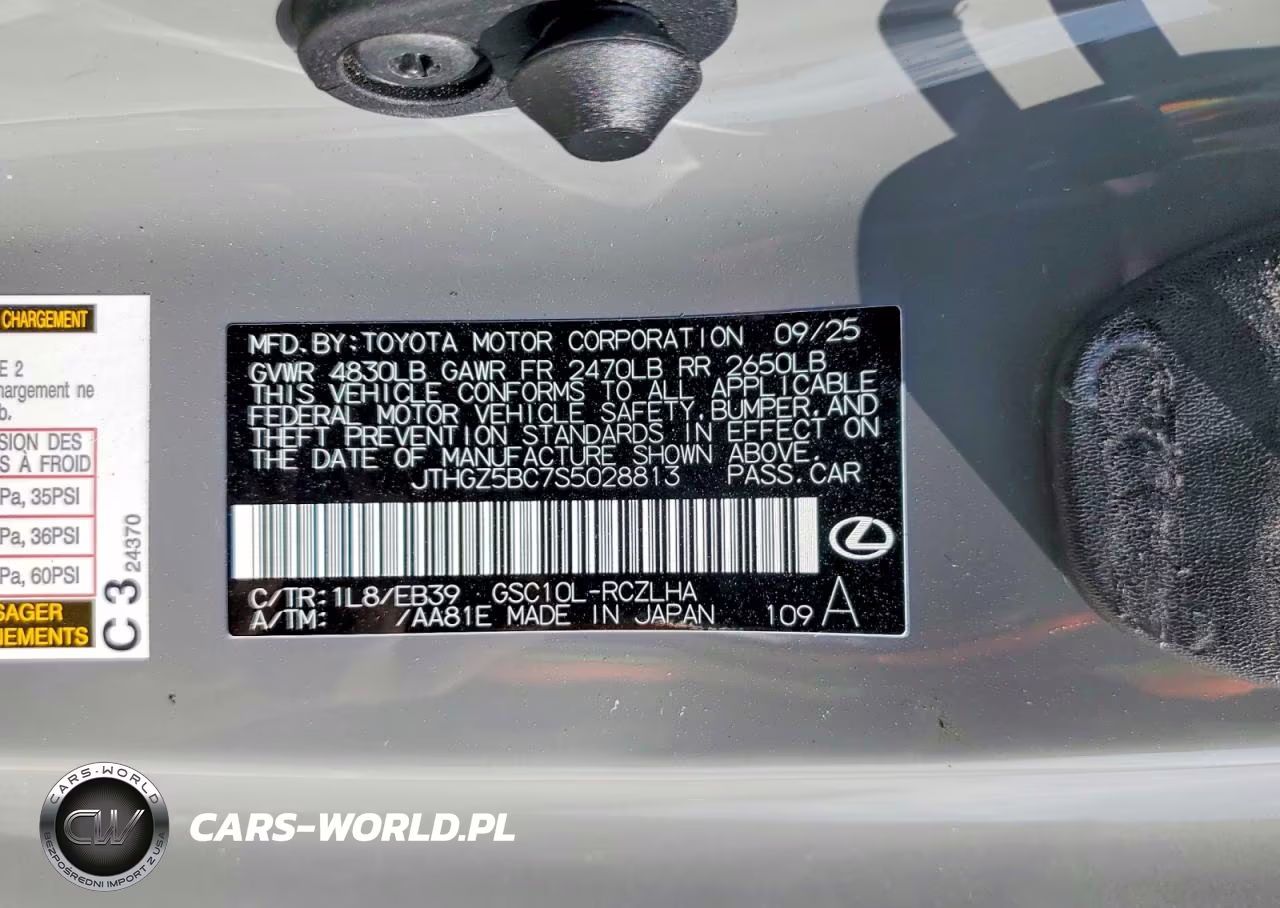2025 Lexus Rc 350 F Sport VIN:JTHGZ5BC7S5028813 - 13