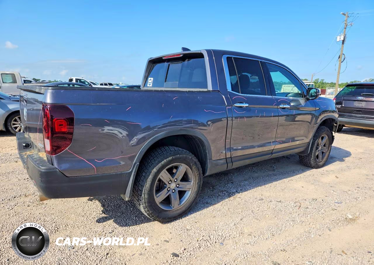2022 Honda Ridgeline Rtl VIN:5FPYK3F70NB014824 - 3