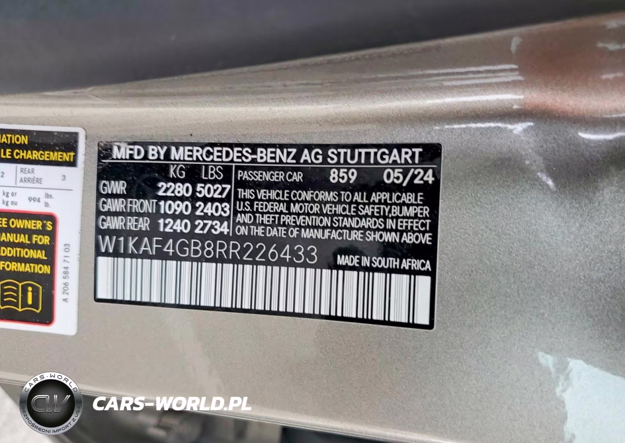 2024 Mercedes Benz C 300 VIN:W1KAF4GB8RR226433 - 12