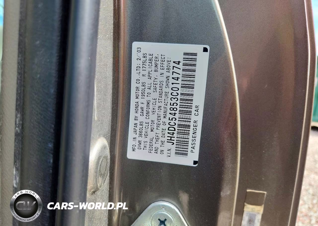 2003 Acura Rsx VIN:JH4DC54853C014774 - 12