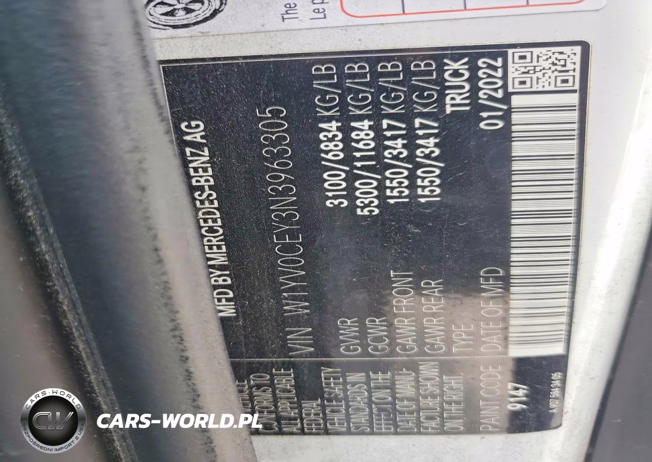 2022 Mercedes-Benz Metris VIN:W1YV0CEY3N3963305 - 12