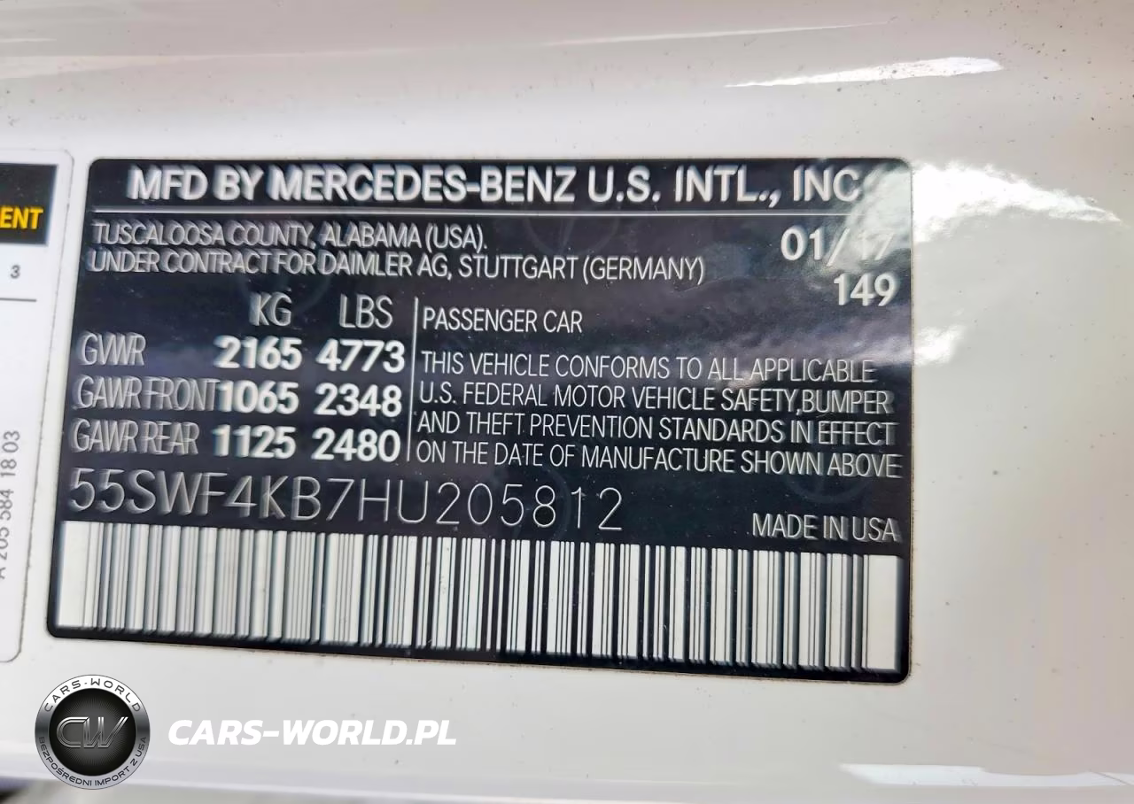 2017 Mercedes-Benz C 300 4Matic VIN:55SWF4KB7HU205812 - 12