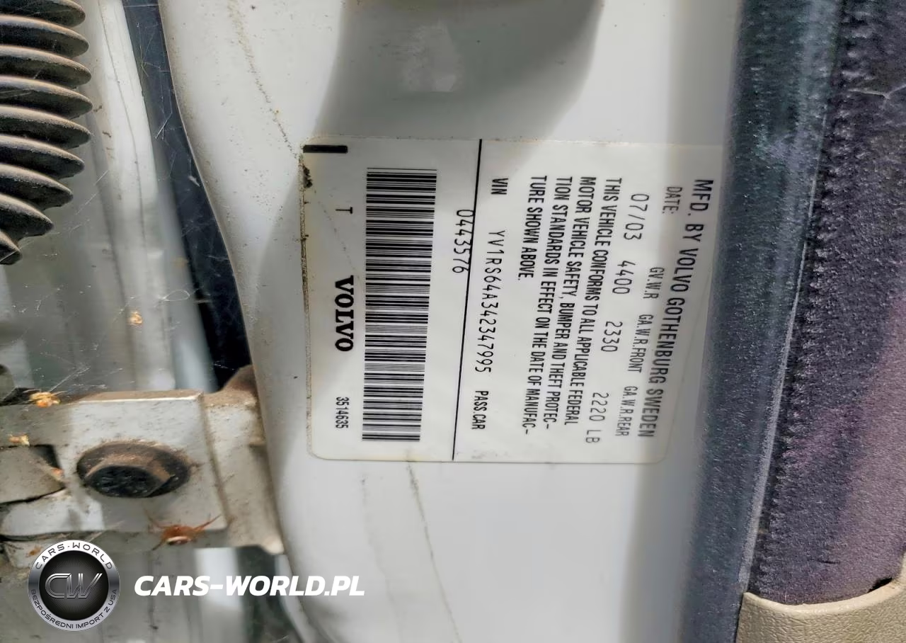 2004 Volvo S60 VIN:YV1RS64A342347995 - 12
