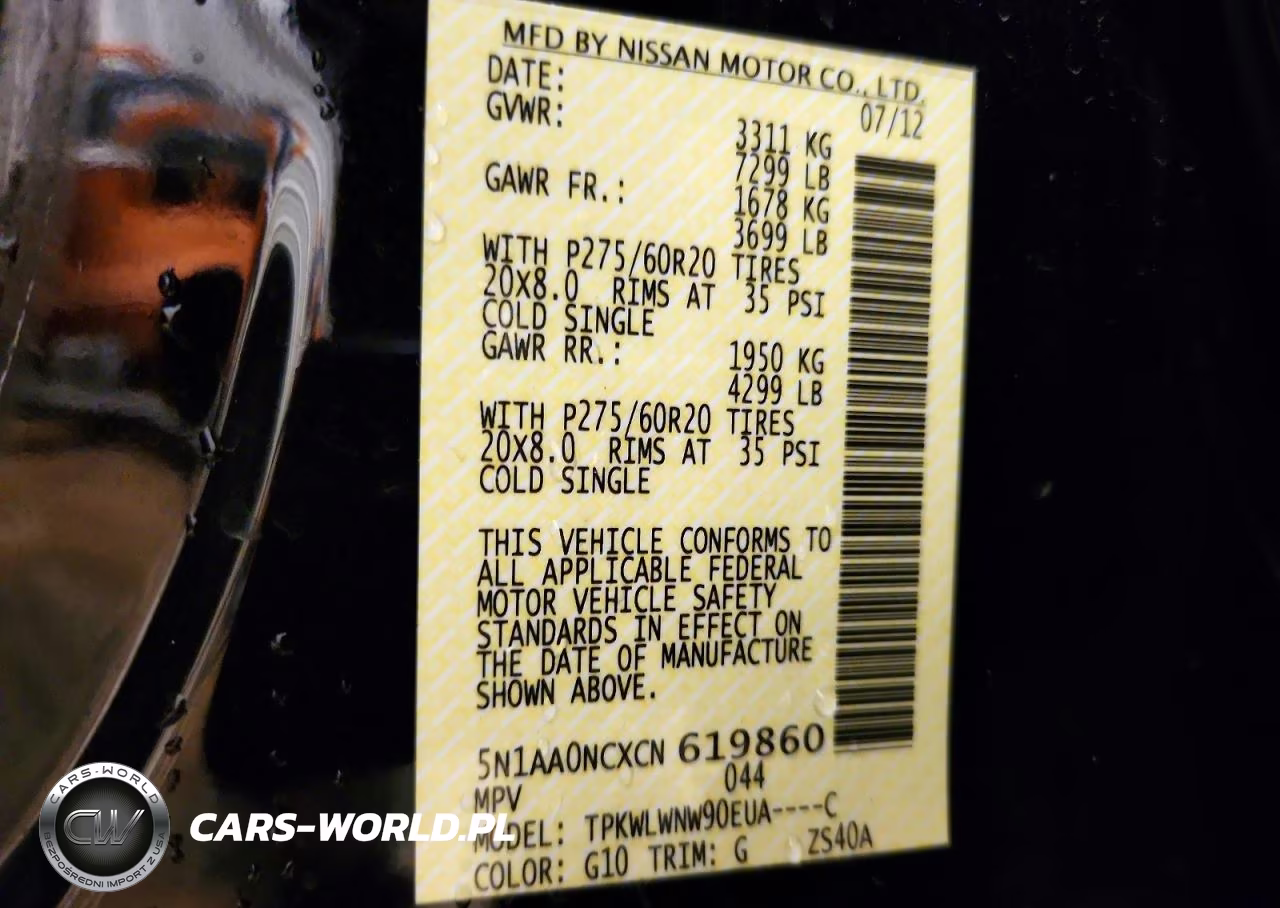 2012 Nissan Armada Sv VIN:5N1AA0NCXCN619860 - 13