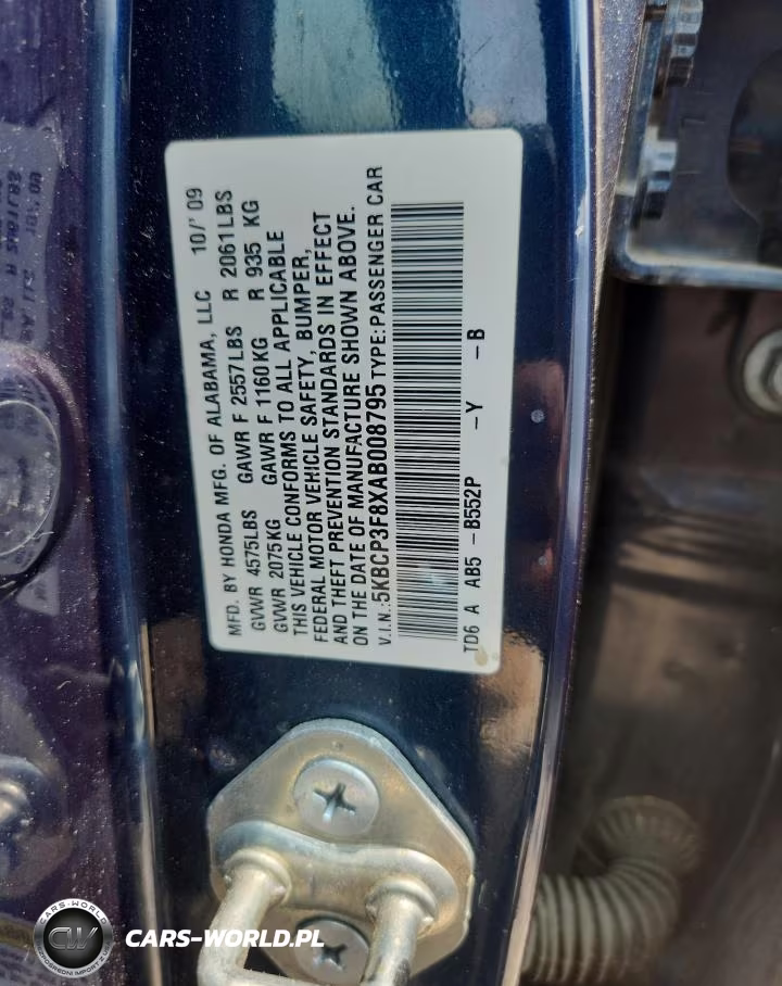 2010 Honda Accord Exl VIN:5KBCP3F8XAB008795 - 12