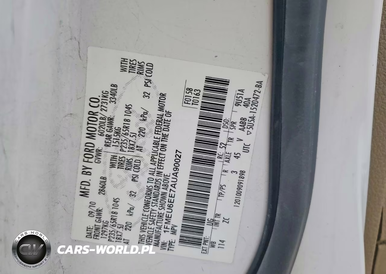 2010 Ford Explorer Eddie Bauer VIN:1FMEU6EE7AUA90027 - 13