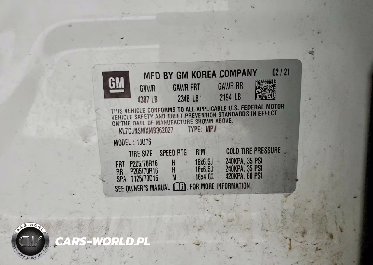 2021 Chevrolet Trax Ls VIN:KL7CJNSMXMB362027 - 12