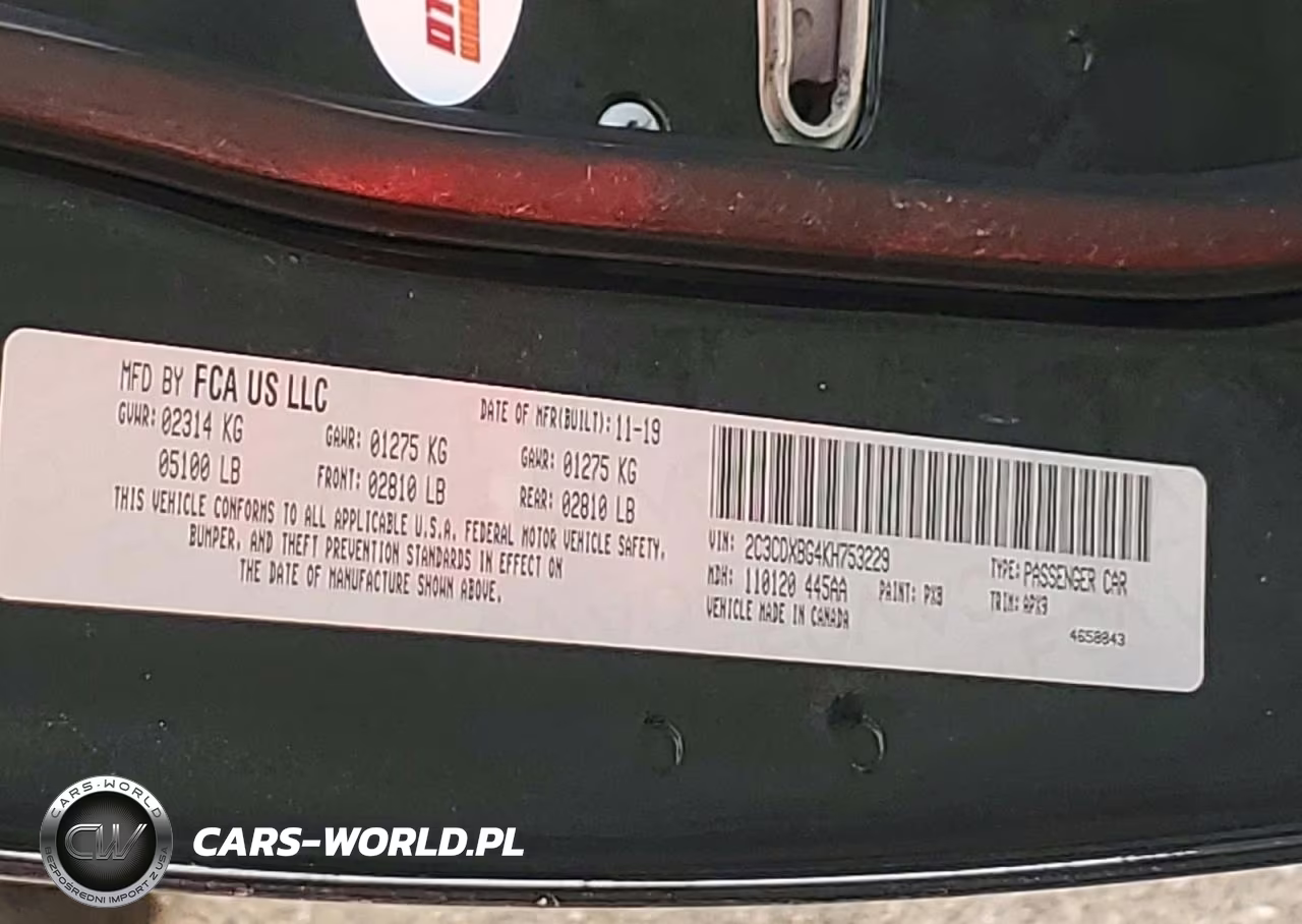 2019 Dodge Charger Sxt VIN:2C3CDXBG4KH753229 - 13