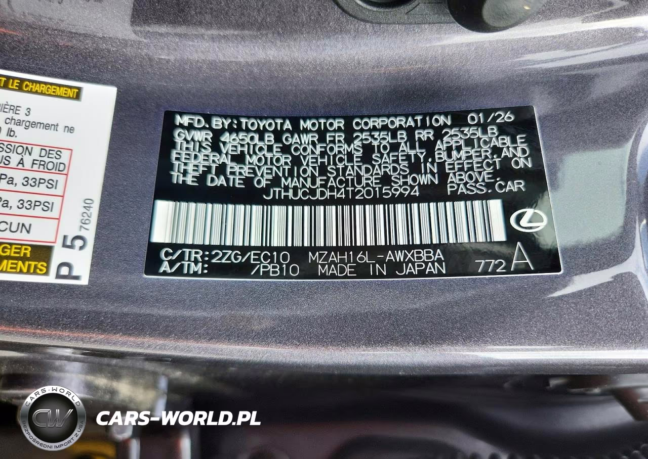2026 Lexus Ux 300H F Sport Design VIN:JTHUCJDH4T2015994 - 14