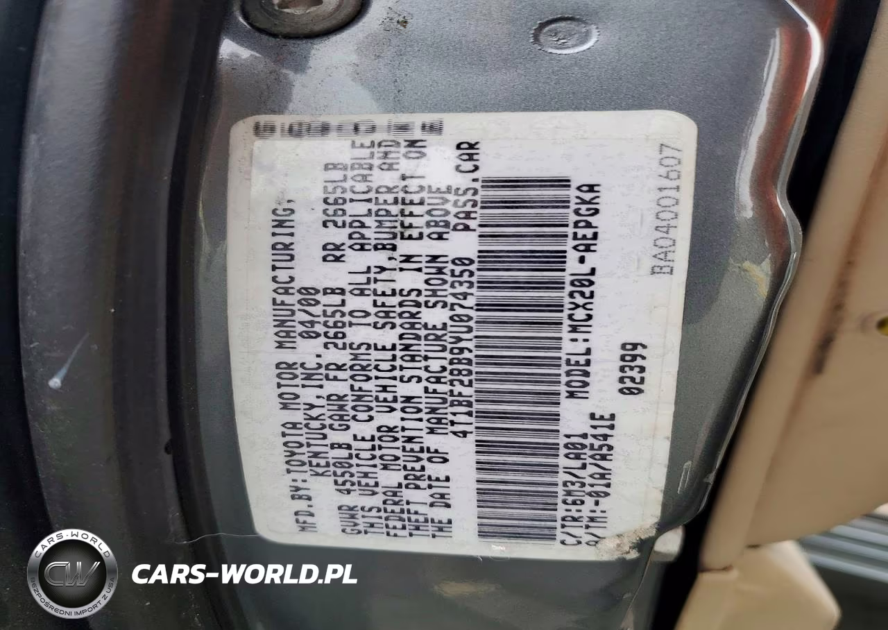 2000 Toyota Avalon Xls VIN:4T1BF28B9YU074350 - 12