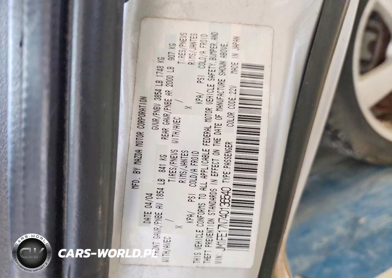 2004 Mazda Rx8 VIN:JM1FE17N740136540 - 12