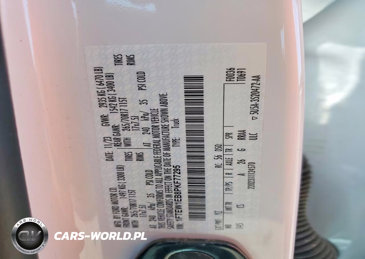 2023 Ford F150 Supercrew VIN:1FTEW1EB8PKF77295 - 12