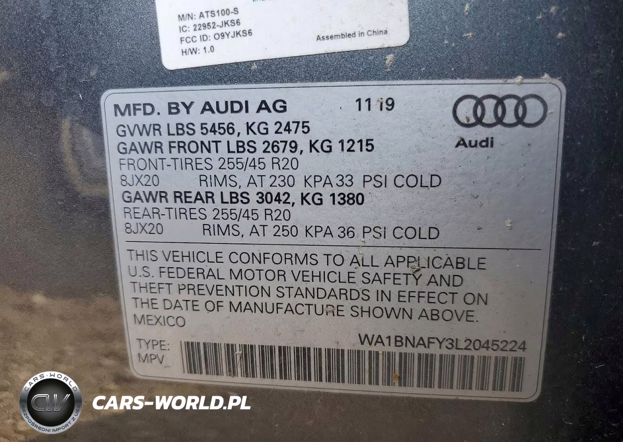 2020 Audi Q5 Premium Plus VIN:WA1BNAFY3L2045224 - 12